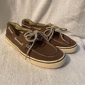 Fall Creek Shoes Mens Size 8 Lace Up Flats Boat Brown Bellaire